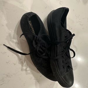 Converse all black sneakers